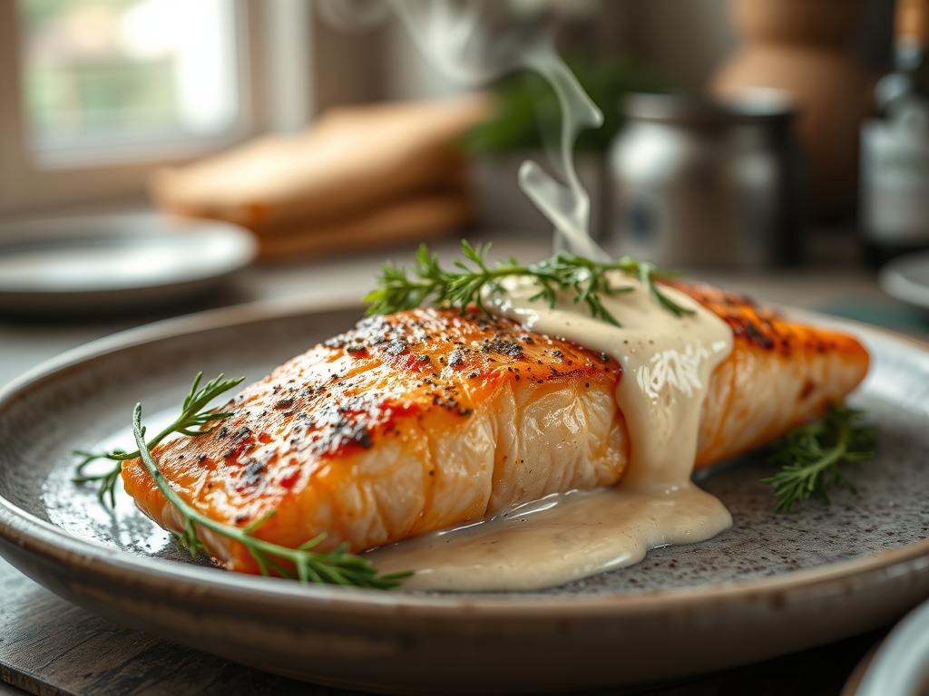 baked salmon recipes with dill sauce