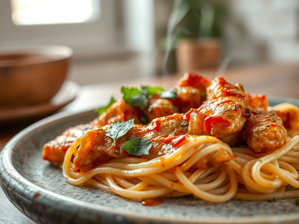 chicken recipes with rice noodles