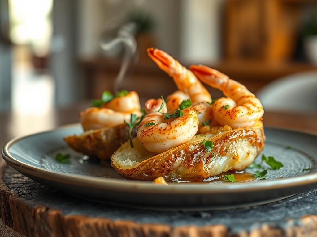 shrimp baked potato recipes